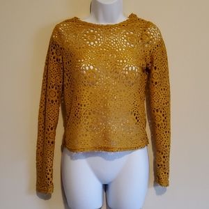 Mustard crop top